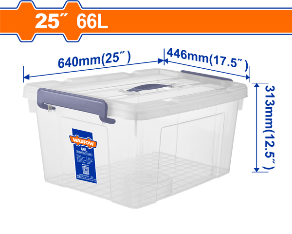 WADFOW Plastic storage box  25 inch 66 Ltr. -WTB2370