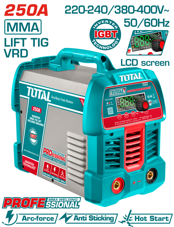 Total tools Inverter MMA/TIG Lift welding machine 250 A - TW225089