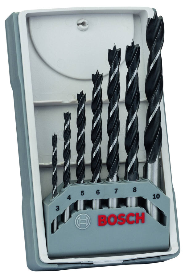 Bosch BRAD POINT DRILL BIT SET, 7-PIECEFOR ROTARY DRILLS/DRIVERS 2607017034