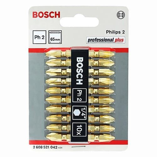 Bosch Double ended PH2 Titanium Screwdriver bit 2608521042