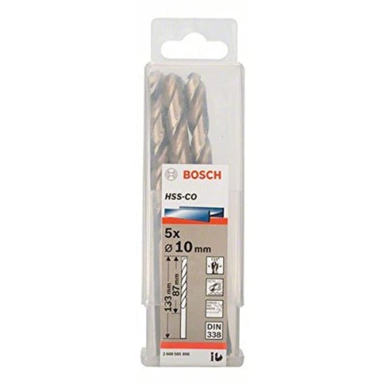 BOSCH  metal drill bit HSS-Co, DIN 338, 10 x 87 x 133 mm - 2608585898