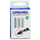  طقم رؤوس نقش كربيد للاستخدام مع مسدس النقش 2 قطعه موديل  Carbide engraving tips 1 9924 من DREMEL   -  26159924JA