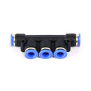 Five Way Union Connector pneumatic Air tube fittings Tube 10mm-6mm-6mm-6mm-10mm Model   TPKG 06-10