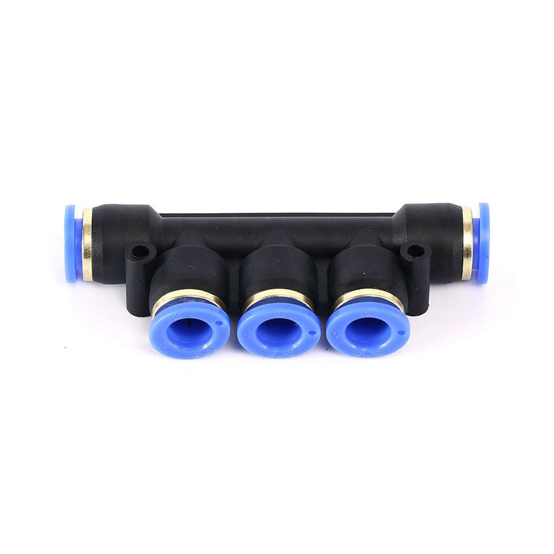 Five Way Union Connector pneumatic Air tube fittings Tube 10mm-6mm-6mm-6mm-10mm Model   TPKG 06-10