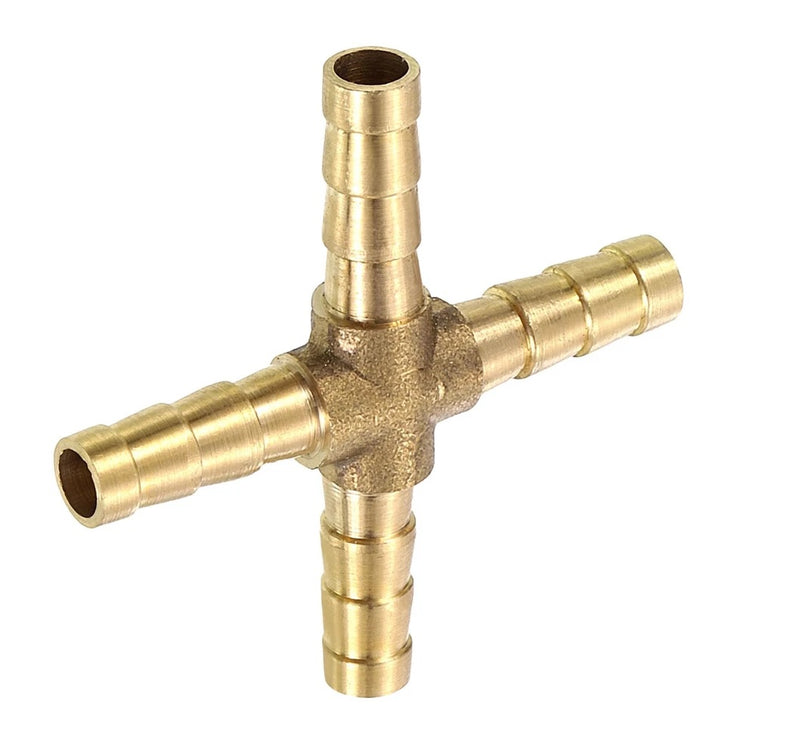 وصلة نحاسية صليبه رباعية الاتجاهات مسننة لتثبيت الخرطوم  – موديل SP10