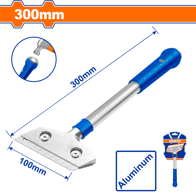 WADFOW Metal scraper 300 mm , 18 x 100 mm - WGS1630