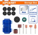 WADFOW Sanding and grinding set for mini drill 32 pcs. - WRR5032