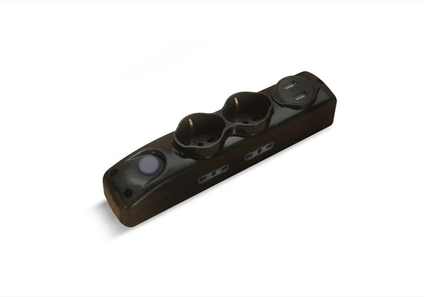 Elios 6 Sockets Power Strip with 2 USB Charging Ports  – 1.5 m Cable Model 6 Plus