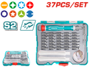 Total tools 37 Pcs precision screwdriver bits set with handle  - TACSD30376