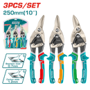Total tools 3 Pcs aviation snip set 10 " ( Left , Straight , Right ) - THT520106K