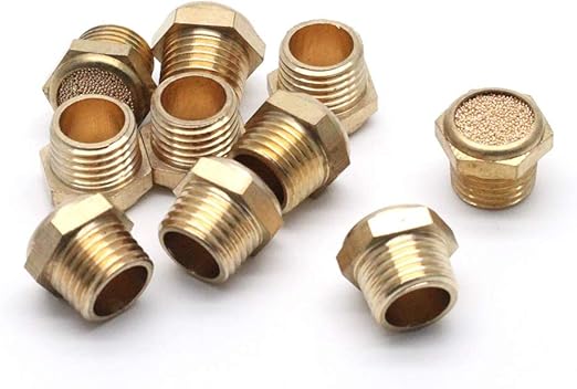 Flat brass  Pneumatic Silencer- BSLM