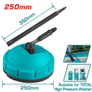 Total tools Patio brush for Total preasure washer with extended hand - TGTPB251