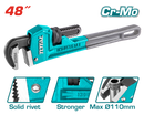 TOTAL TOOLS Pipe wrench 1200mm(48")inch -THT171486