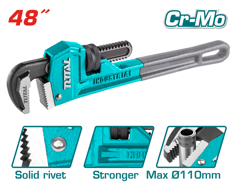 TOTAL TOOLS Pipe wrench 1200mm(48")inch -THT171486