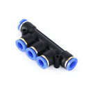 Five Way Union Connector pneumatic Air tube fittings Tube 8mm-6mm-6mm-6mm-8mm Model   TPKG 06-08