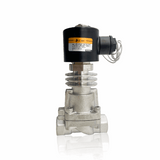 Stainless steel Solenoid  Valve 2/2 Way – 1/2 Inch with coil – up to 250°C – Model: HUS 15E2-15LS2