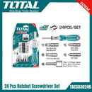 توتال تولز مفك سيستيم 24 قطعه  -  TACSD30246
