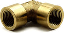 Brass Fitting Elbow Female Thread  Gold Color or Nickel-Plated (Model: EL-FF)