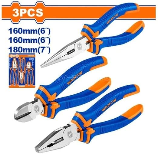 Wadfow 3pcs Pliers set ( 7", 6" )inch - WPS0603