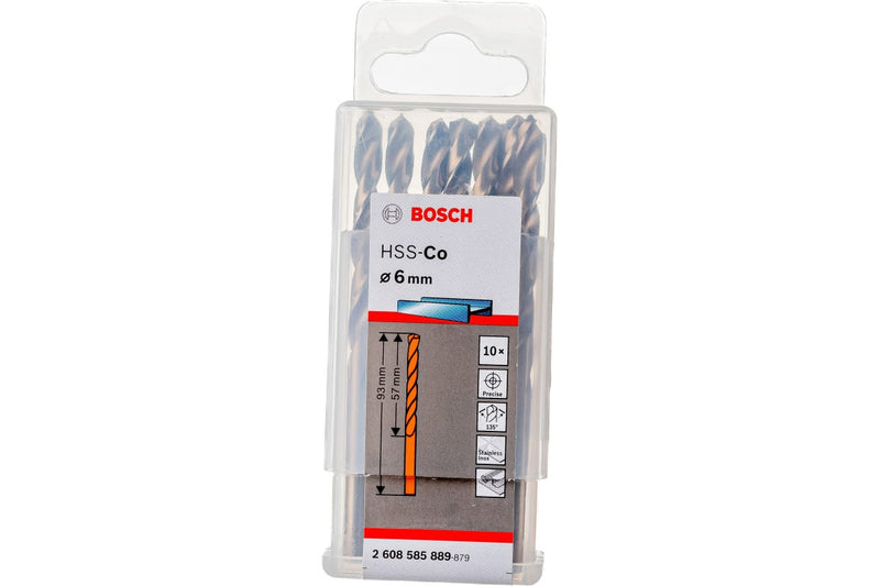 Bosch HSS TWIST DRILL BIT COBALT FOR ROTARY DRILLS/DRIVERS 6 MM - 2608585889