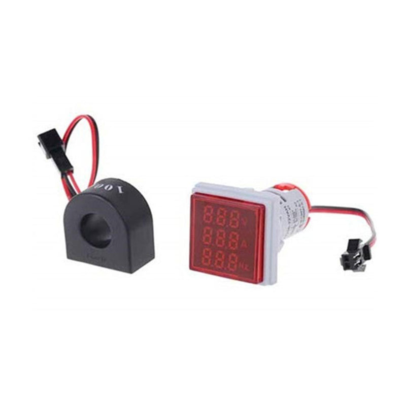 Multimeter Led Pilot Led Lamp Multimeter LED Digital Display Indicator Square AD16-22