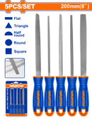 WADFOW
5 Pcs Steel file set 200 mm  8 inch. 
- WSF2405