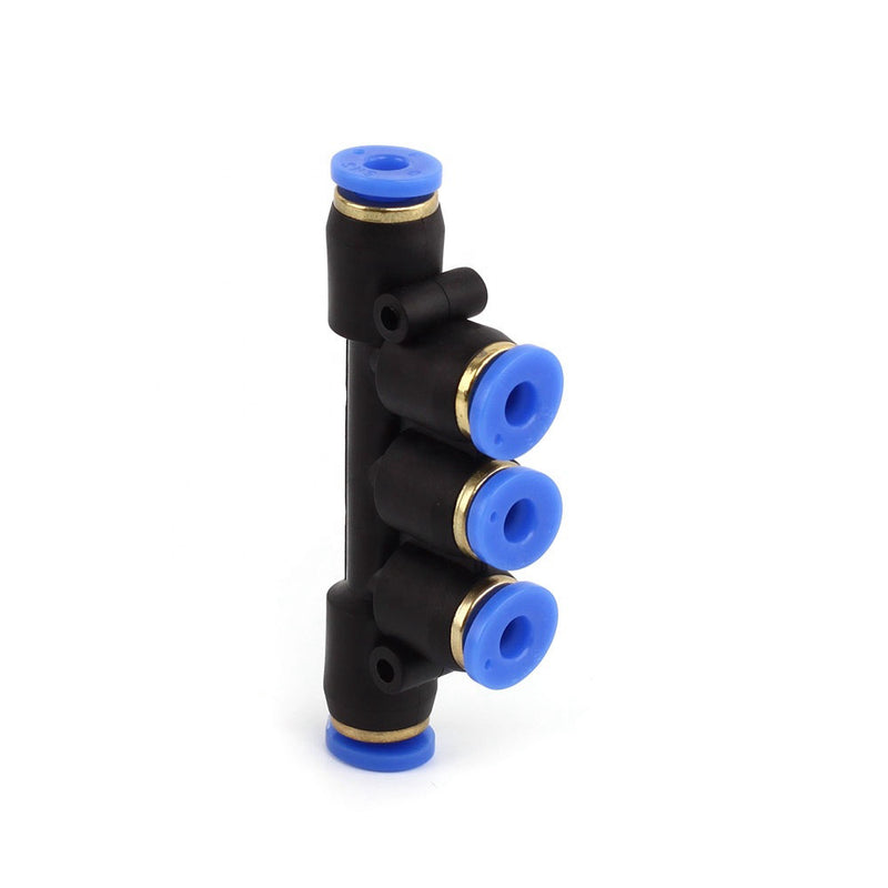 Five Way Union Connector pneumatic Air tube fittings Tube 10mm-6mm-6mm-6mm-10mm Model   TPKG 06-10