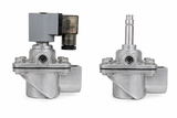Premium Aluminum Solenoid Pulse Valve, 2/2-Way, 8.5 Bar Pneumatic Control (Normally Closed) Without coil, Model JXF-E