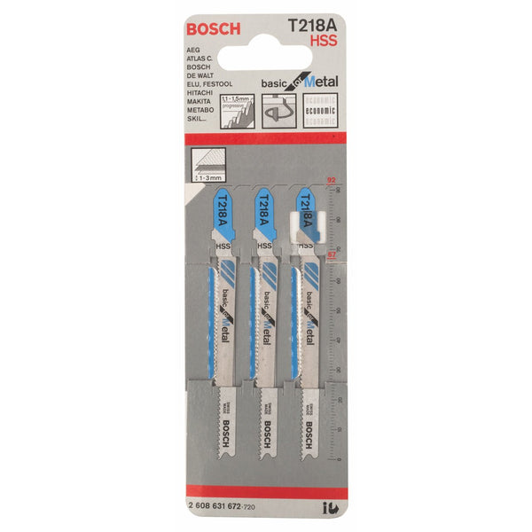 Bosch  Jigsaw blade T218A Basic For Metal Curve Cut 2608631672