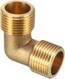 وصلة كوع نحاس سن خارجي – لون ذهبي أو مطلي نيكل-EL-MM