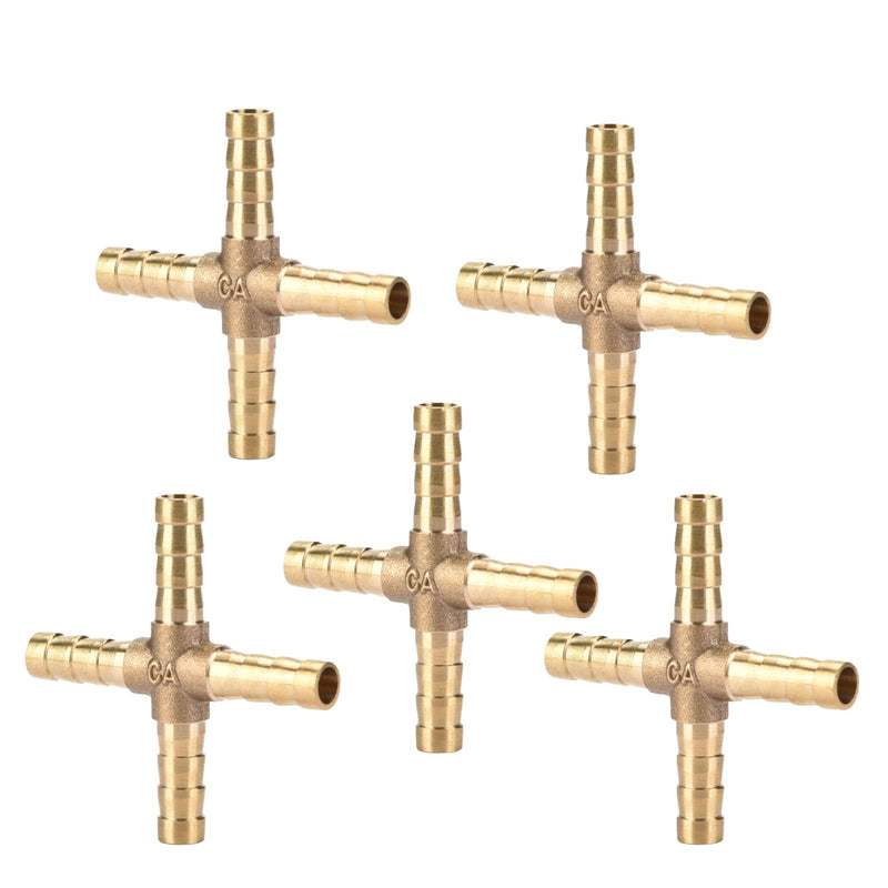 وصلة نحاسية صليبه رباعية الاتجاهات مسننة لتثبيت الخرطوم  – موديل SP10