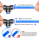 Union T/Tee Connector Three Way Pneumatic Air tube fittings Tube 6mm Model TPE-6