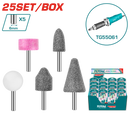 Total tools Accessories for die grinder 6 pcs - TAKB0502