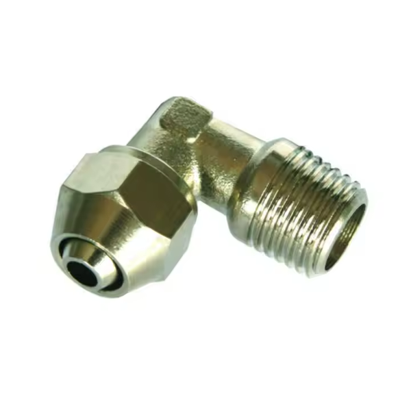 Male Mechanical Quick elbow Metal Nickel-Plated Pneumatic Air tube fittings Thread (-) x Tube (-)mm Model SP17