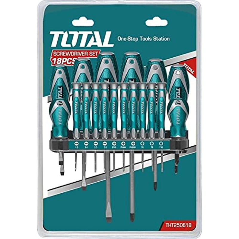TOTAL TOOLS screwdriver Set 18Pcs -THT250618
