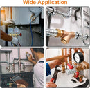 وصلة نحاس تي ثلاثية (2 داخلي و1 خارجي)بلون ذهبي أو مطلي نيكل – موديل ET-FMF