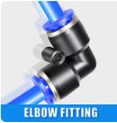 Union Elbow Connector Pneumatic Air tube fittings Tube 4mm Model TPV 4