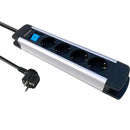 ILOCK Power Strip Premium Aluminum 4 Outlets 3500W - ILCOK-ALLOY-4PLUG POWER DISTRIBUTOR-16A