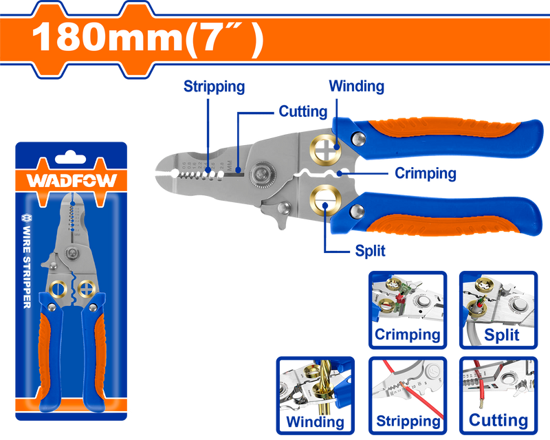 WADFOW Wire stripper 7 inch.  180 mm - WPL5627