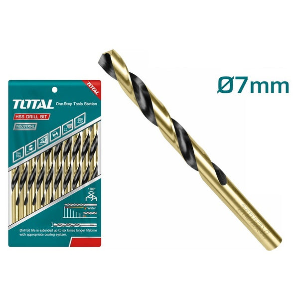 Total tools HSS drill bit 7 mm  - TAC100703