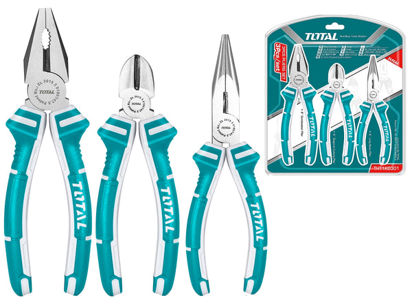 TOTAL TOOLS
 3pcs Pliers set ( 8", 6" ) inch
- THT1K0301