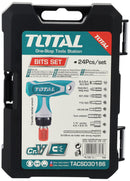 TOTAL TOOLS 24Pcs T-handle wrench screwdriver set - TACSD30186