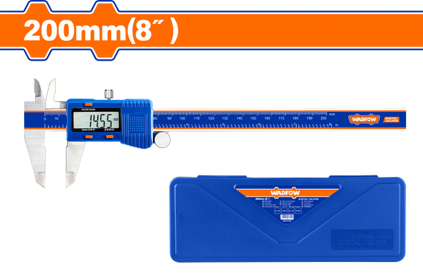 WADFOW Digital caliper 8 inch. from 0-200 mm - WVC2B20