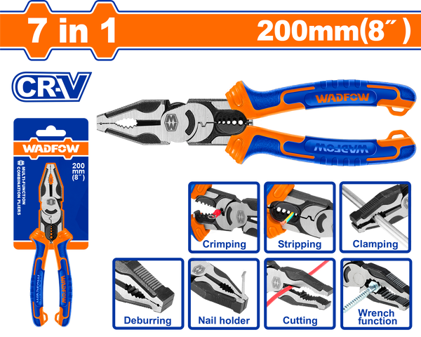 WADFOW
 Multi-function combination pliers 1*7 -  8 inch. 
- WPL1778