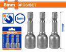 وادفو طقم صامولة مغناطيسي 8 مم  3 قطع -  WWR1K08