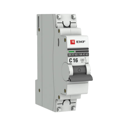 Circuit breaker 1P used to protect electrical circuit from damage caused by overcurrent/overload or short circuit.
