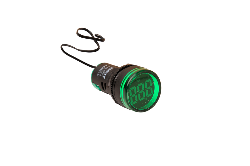 AD22-22DTM  – Digital Temperature Pilot Lamp, Square / Round , Green