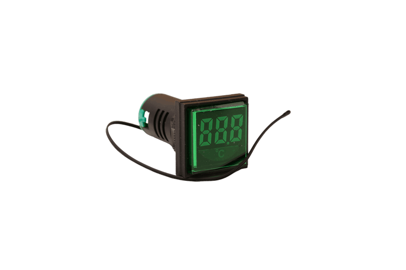 AD22-22DTM  – Digital Temperature Pilot Lamp, Square / Round , Green