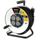 مشترك كهرباء بكره الومنيوم 4 مخرج ضد الماء -ماركة  ILOCK – موديل ALLOY 50M- CABLE REEL-4OUTPUT