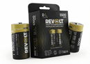 Revolt Rechargeable Lithium D 5500mWh 1.5V Battery – Rechargeable via USB-C - Model : Battery-D-1